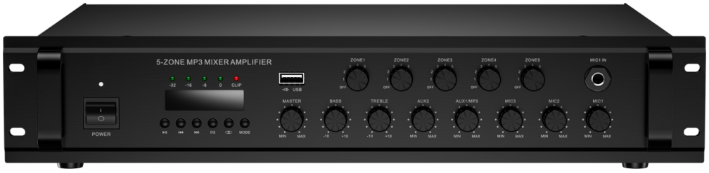 Tralltech T-AUD-AMP mixer amplifier and passive speakers