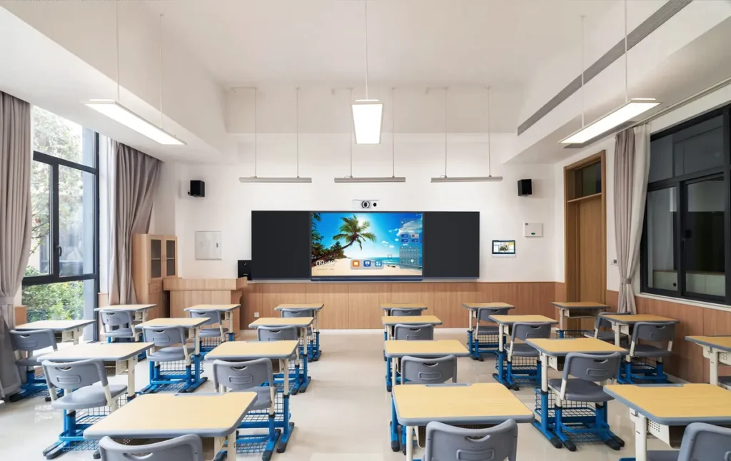 Tralltech smart classroom solution with interactive flat panel
