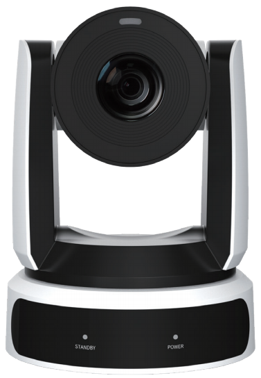 Tralltech T-VID-CAM-4K 4K NDI PTZ conference camera with 20x optical zoom and AI auto-tracking, front view