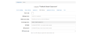 Tralltech smart classroom MDM interface for student tablet management