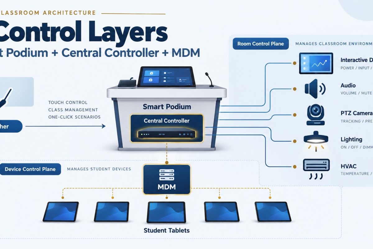 Smart Classroom Control System Architecture: 7 Layers
